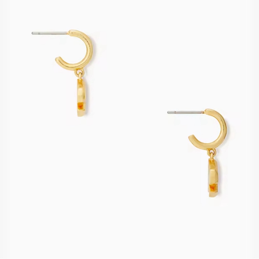 Kate Spade Enamel Huggies Earrings - Picture 2 of 4